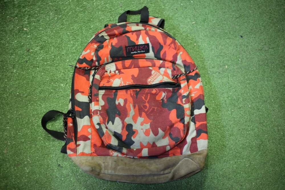 Mishka NYC Orange Camo Backpack